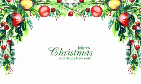 Winter background with snowflakes merry christmas card designのイラスト素材