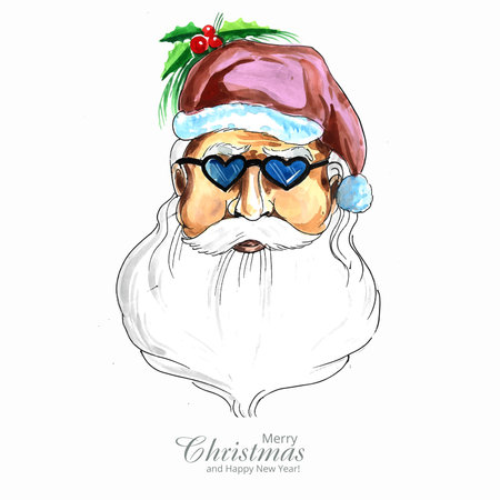 Decorated christmas wreath holiday card backgroundのイラスト素材