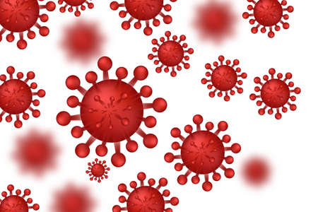 Bacteria biological concept backgroundのイラスト素材