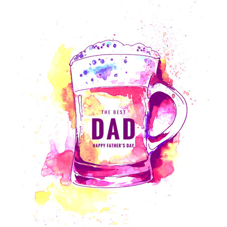 Happy fathers day celebration card backgroundのイラスト素材