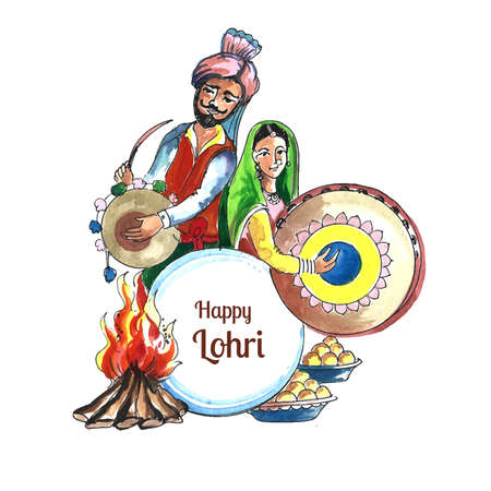 India fag happy republic day brush stroke designのイラスト素材