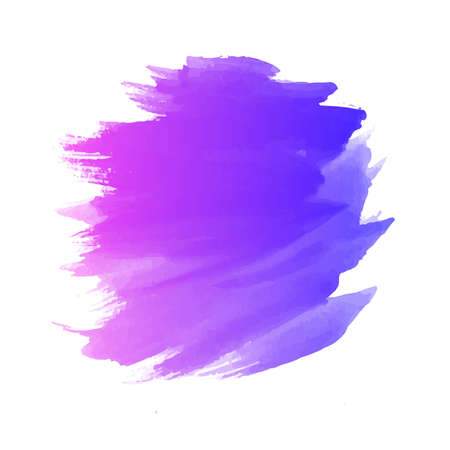 Hand draw purple brush stroke watercolor designのイラスト素材