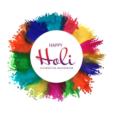 Indian holi traditional festival of colors card backgroundのイラスト素材