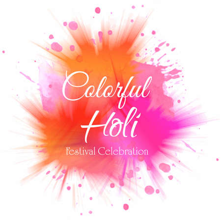 Holi celebration colorful splash for indian festival backgroundのイラスト素材