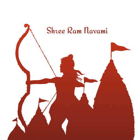 Shri ram navami festival card background