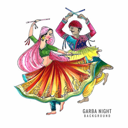 Hand holding durga puja dhunuchi with smoke sketch indian puja festival backgroundのイラスト素材