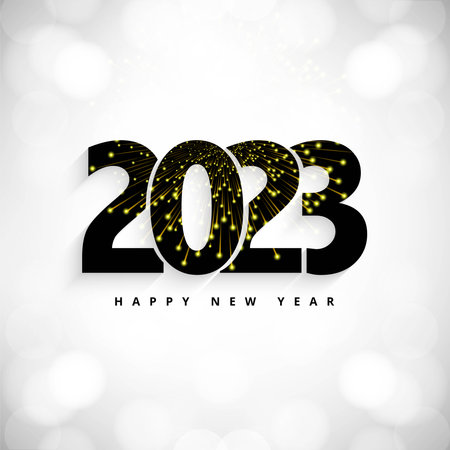 Greeting happy new year 2023 background