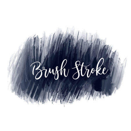 Black brush stroke watercolor designのイラスト素材