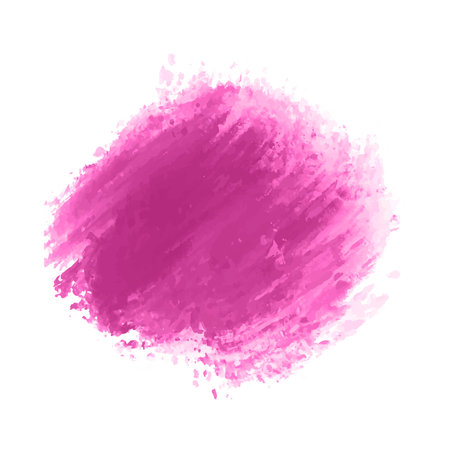 Hand draw pink brush watercolor strock designのイラスト素材