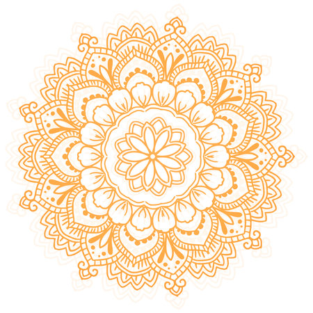 Elegant decorative mandala backgroundのイラスト素材
