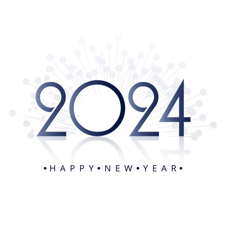2024 new years greeting card celebration background