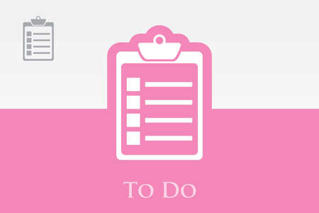 Icon of To Do Check Listのイラスト素材