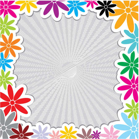 Very Useful Decorative Flower Frame Backgroundのイラスト素材