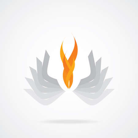 Fire flame vector symbol creative design template  のイラスト素材