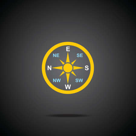 Compass directions - Vector iconのイラスト素材