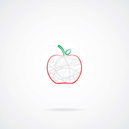 Apple Icon  EPS-10 のイラスト素材