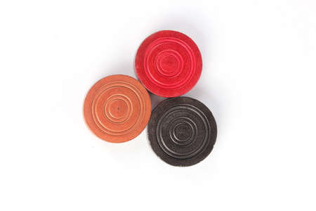 Carom Ball Isolated on Whiteの写真素材