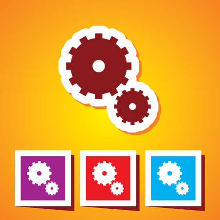 Settings Web Icon For Mobile & Computersのイラスト素材