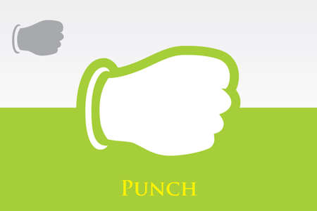 Punch Icon. Eps-10のイラスト素材