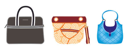 Vector illustration of a hand bagsのイラスト素材