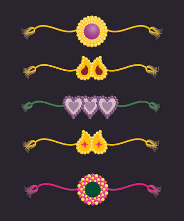 Simple & beautiful Hindu rakhi.のイラスト素材