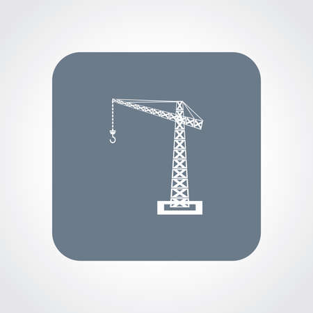 Very Useful Flat Icon of Crane. Eps10.のイラスト素材