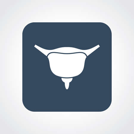 Flat Icon of bladderのイラスト素材