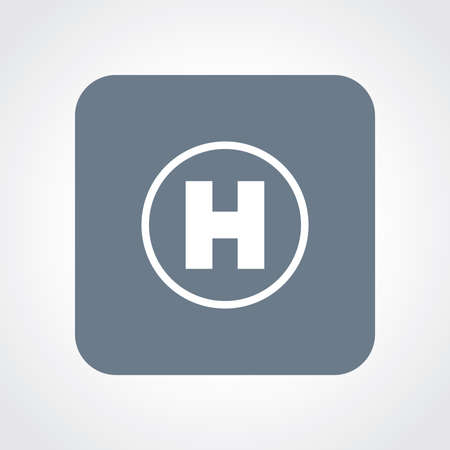 Flat Icon of Hospitalのイラスト素材