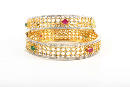 Indian Bangles. Bracelet with diamonds