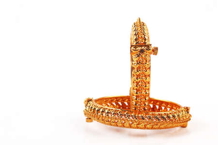 Traditional Indian Gold Banglesの写真素材