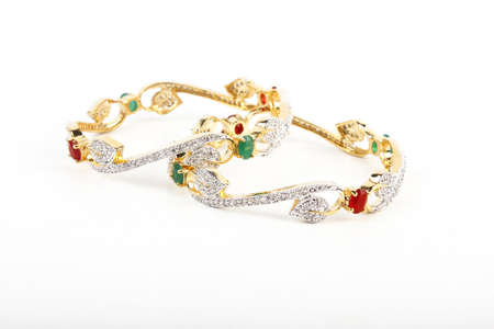Indian Bangles. Bracelet with diamonds