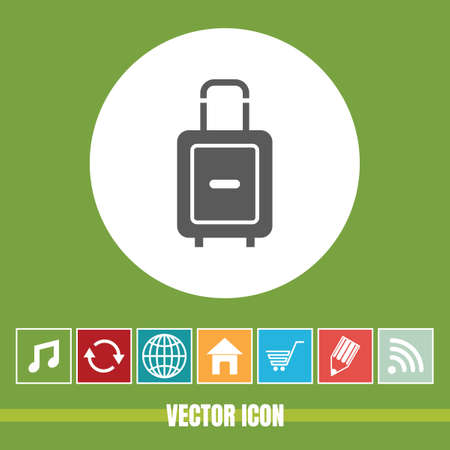 very Useful Vector Icon Of Travel Bag with Bonus Icons Very Useful For Mobile App, Software & Webのイラスト素材