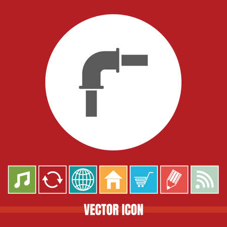 very Useful Vector Icon Of Pipe with Bonus Icons Very Useful For Mobile App, Software & Webのイラスト素材