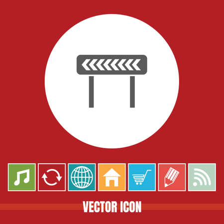 very Useful Vector Icon Of Road Diversion with Bonus Icons Very Useful For Mobile App, Software & Webのイラスト素材