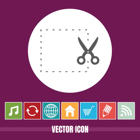 very Useful Vector Icon Of Cut with Bonus Icons Very Useful For Mobile App, Software & Webのイラスト素材