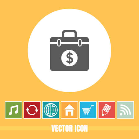very Useful Vector Icon Of Suitcase with Bonus Icons Very Useful For Mobile App, Software & Webのイラスト素材
