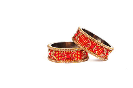 Ethnic Traditional Indian Bangle Wear in Wrist.