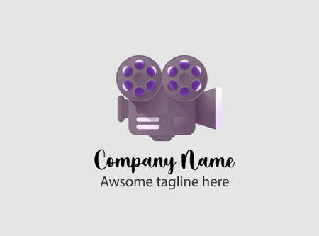 film element and movie icons . theatre icon or theatre element logo.のイラスト素材