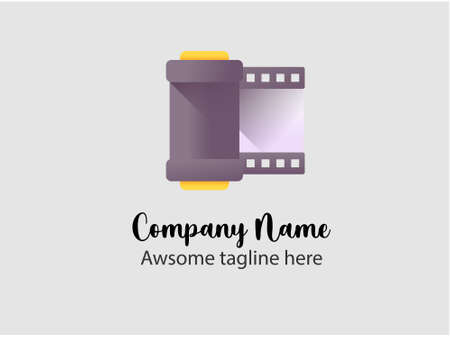 film element and movie icons . theatre icon or theatre element logo.のイラスト素材