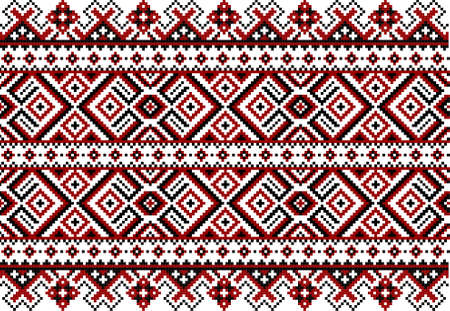 tribal pattern ( assamese pattern ) of northeast india which is used for textile design in assam gamosa , muga silk or other treditional dress.similar to ukrainian pattern or russian pattern.のイラスト素材