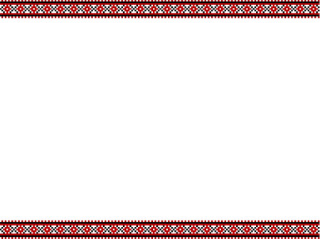 tribal pattern ( assamese pattern ) of northeast india which is used for textile design in assam gamosa , muga silk or other treditional dress.similar to ukrainian pattern or russian pattern.のイラスト素材
