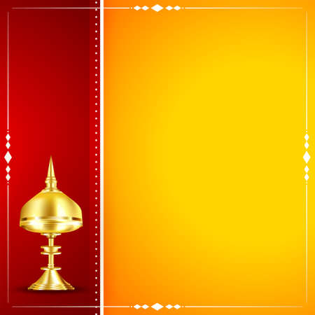 horai or xorai isolated. xorai or horai is a manufactured bell metal product is one of the traditional symbols of Assam.のイラスト素材
