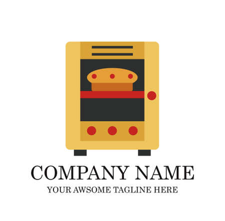 Cake Bakery Logo design vector template.sweet shop Logotype concept icon.のイラスト素材