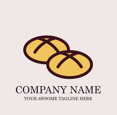 Cake Bakery Logo design vector template.sweet shop Logotype concept icon.のイラスト素材