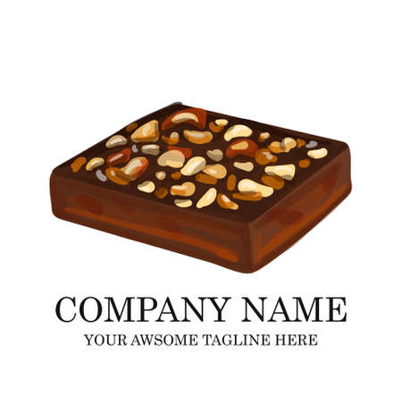 Cake Bakery Logo design vector template.sweet shop Logotype concept icon.のイラスト素材