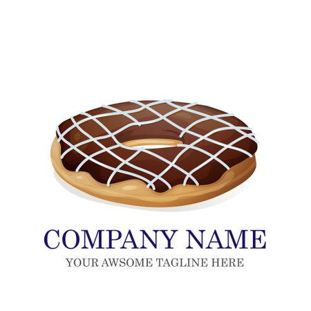 Cake Bakery Logo design vector template.sweet shop Logotype concept icon.のイラスト素材