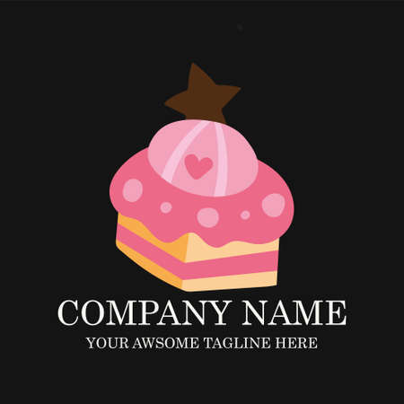 Cake Bakery Logo design vector template.sweet shop Logotype concept icon.
