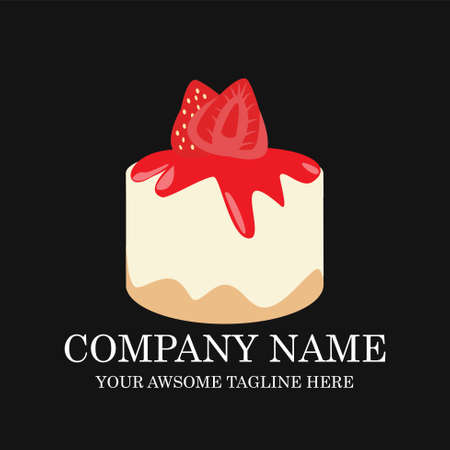 Cake Bakery Logo design vector template.sweet shop Logotype concept icon.