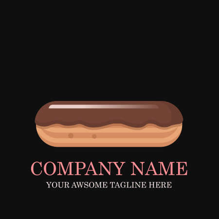 Cake Bakery Logo design vector template.sweet shop Logotype concept icon.のイラスト素材