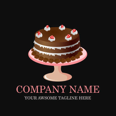 Cake Bakery Logo design vector template.sweet shop Logotype concept icon.の写真素材
